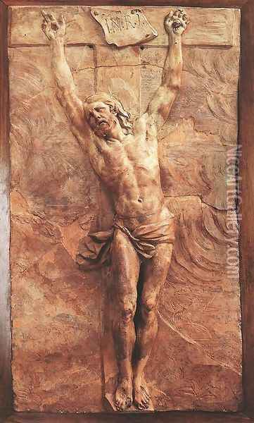 Christ Dying on the Cross Oil Painting - Pierre Puget
