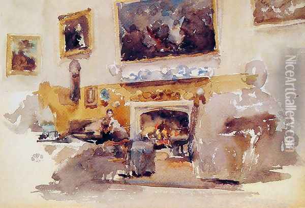 Moreby Hall Oil Painting - James Abbott McNeill Whistler