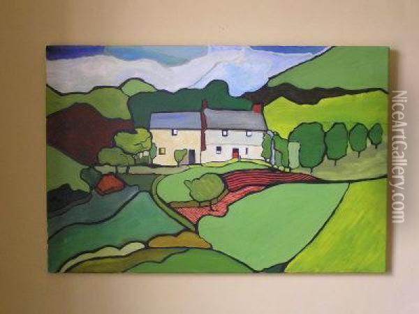 The Farm Oil Painting - John O'Brien Inman