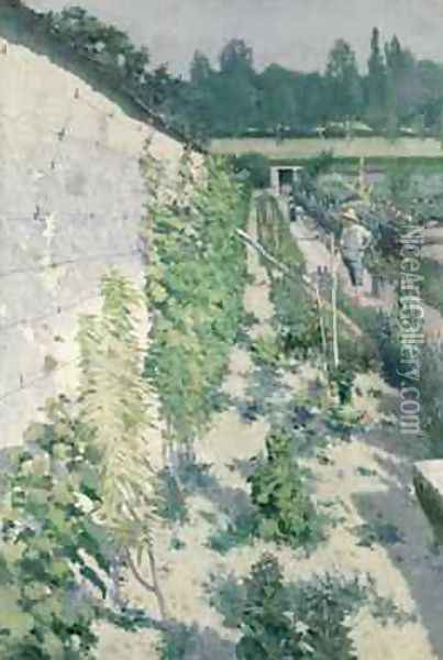 Garden in Grez 1884 Oil Painting - Karl Nordstrom