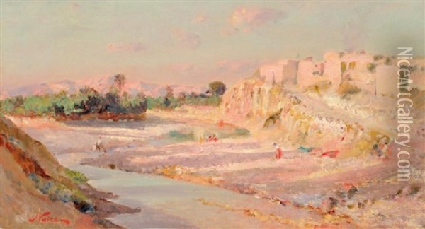 M'sila (algerie) Oil Painting - Maxime Noire
