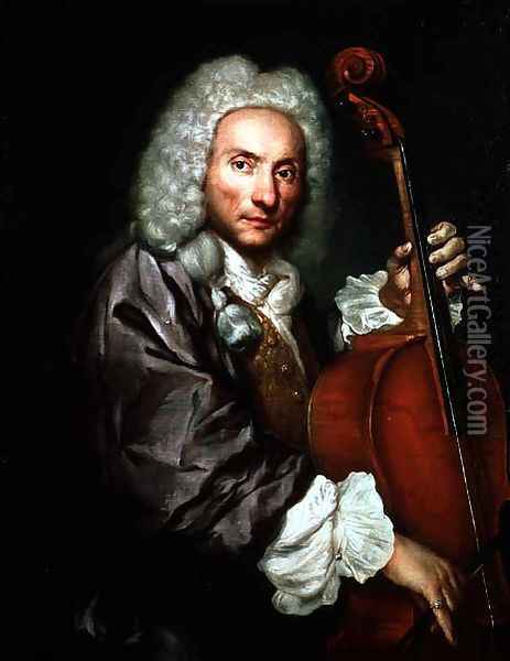 Cello player, c.1745-50 Oil Painting - Giacomo Ceruti (Il Pitocchetto)