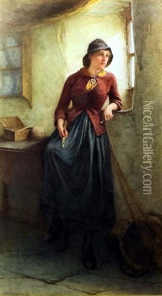 The Skipper's Wife Oil Painting - William Harris Weatherhead
