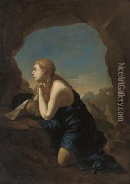 The Penitent Magdalen Oil Painting - Adriaen Van Der Werff