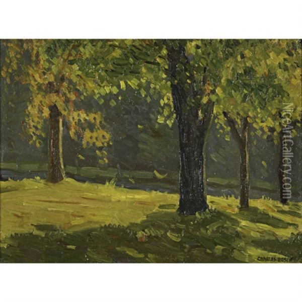 Untitled (autumn Landscape) Oil Painting - Charles Rosen