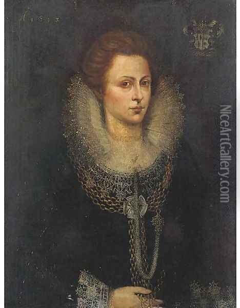 Portrait of a lady Oil Painting - Frans Pourbus the younger