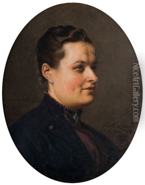 Portrait De Femme Oil Painting - Emile Claus