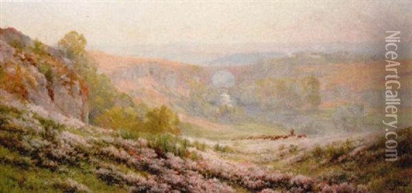 Panoramic Landscape Oil Painting - Edouard Pail