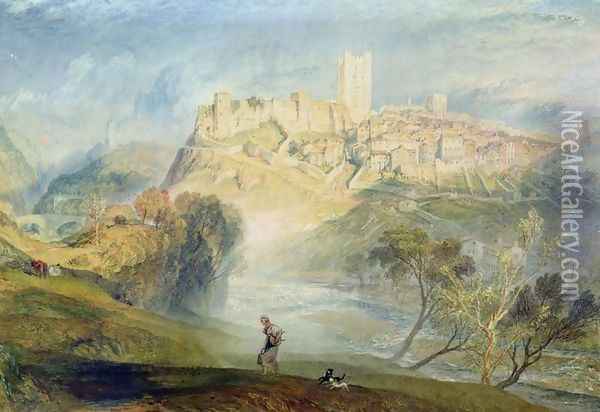 Richmond, Yorkshire Oil Painting - Joseph Mallord William Turner
