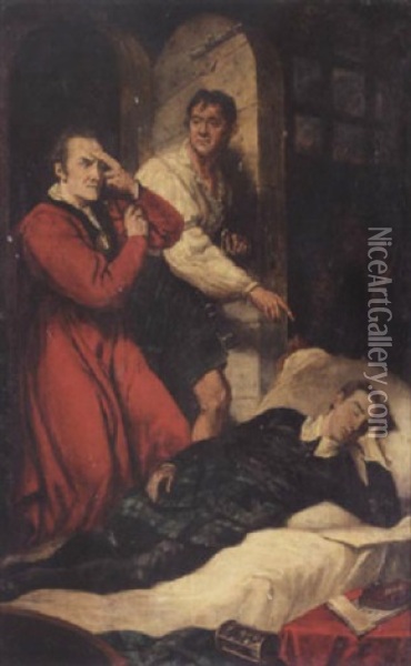 The Death Of The Earl Of Argyll, 1685 Oil Painting - James (Thomas J.) Northcote