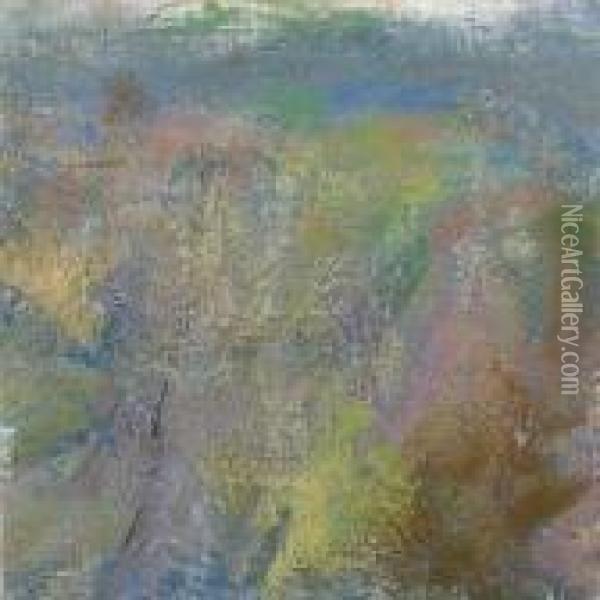 Etude De Nympheas, Vibrations Sur Le Bassin (fragment) Oil Painting - Claude Oscar Monet