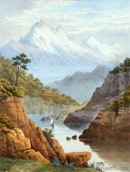 Mt Aspiring Oil Painting - John Barr Clarke Hoyte