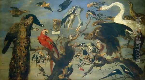 Concert of Birds 3 Oil Painting - Frans Snyders