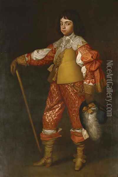 Portrait of Charles, Prince of Wales (1630-85), later King Charles II Oil Painting - Sir Godfrey Kneller