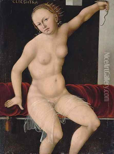 Cleopatra Oil Painting - Lucas The Elder Cranach
