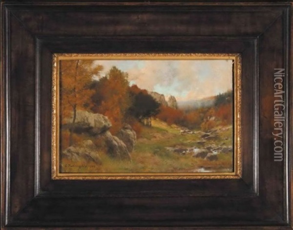 Pejzaz Jesienny Oil Painting - Erich Kubierschky