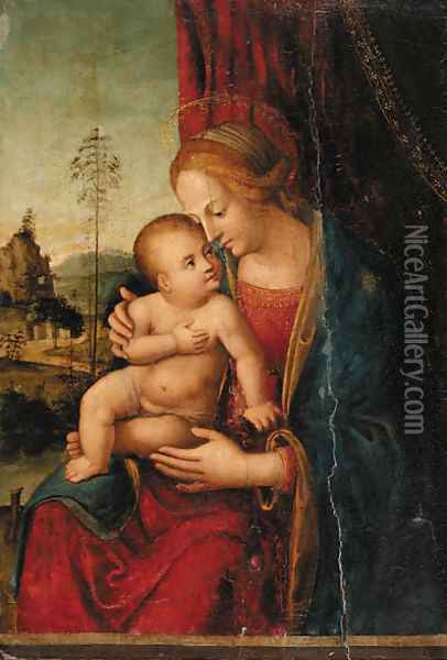 The Madonna and Child Oil Painting - Milanese School