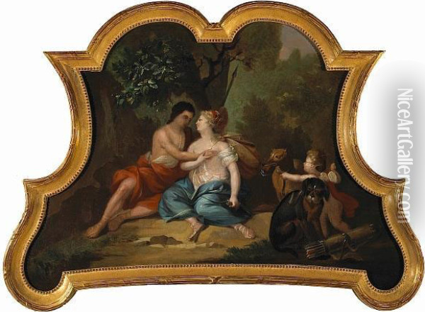 Diana And Actaeon Oil Painting - Johann Heinrich Keller