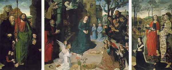 Portinari Triptych 1476-79 Oil Painting - Hugo Van Der Goes