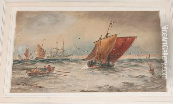 Near Dover Oil Painting - Thomas Bush Hardy