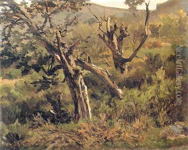Bosque de Alsasua Oil Painting - Carlos de Haes