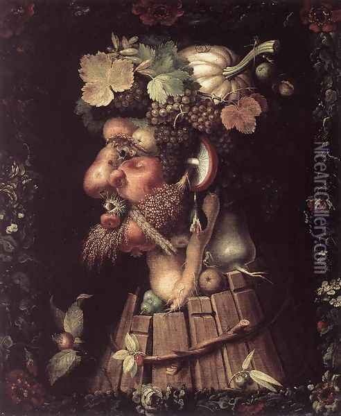 Autumn 1573 Oil Painting - Giuseppe Arcimboldo