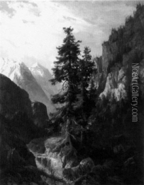 Alpine Landscape Oil Painting - Arnold Albert Jenny