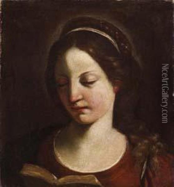 Madonna Leggente Oil Painting - Guercino