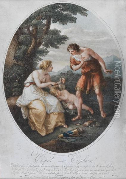 <cupid And Cephisa>. Oil Painting - Thomas Burke