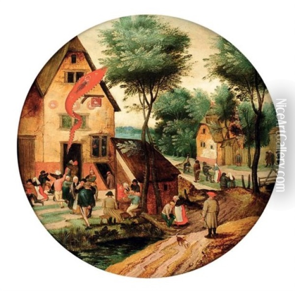 La Kermesse De La Saint Georges Oil Painting - Pieter Brueghel the Younger