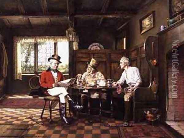 Tavern Interior Oil Painting - Arthur Longlands Grace