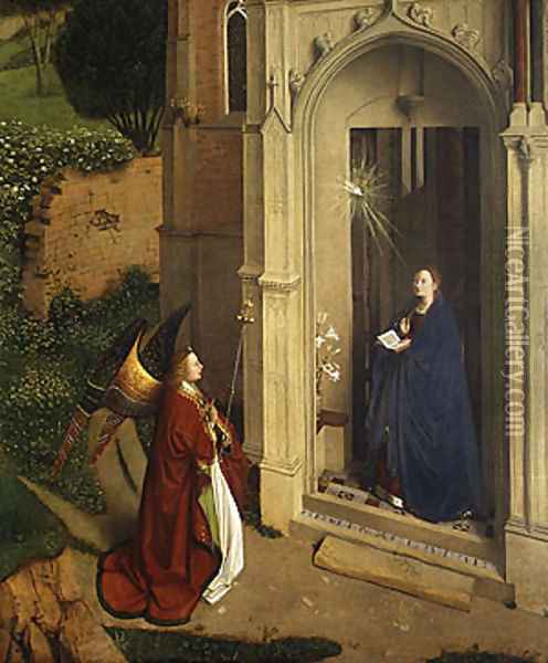 The Annunciation ca 1450 Oil Painting - Petrus Christus