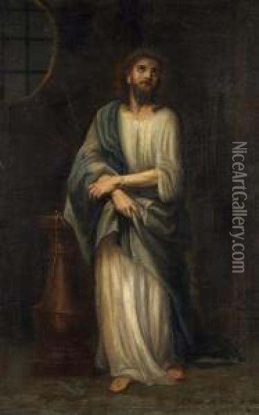 Le Christ La Nuit Du Jeudi Saint Oil Painting - Joseph Wamps