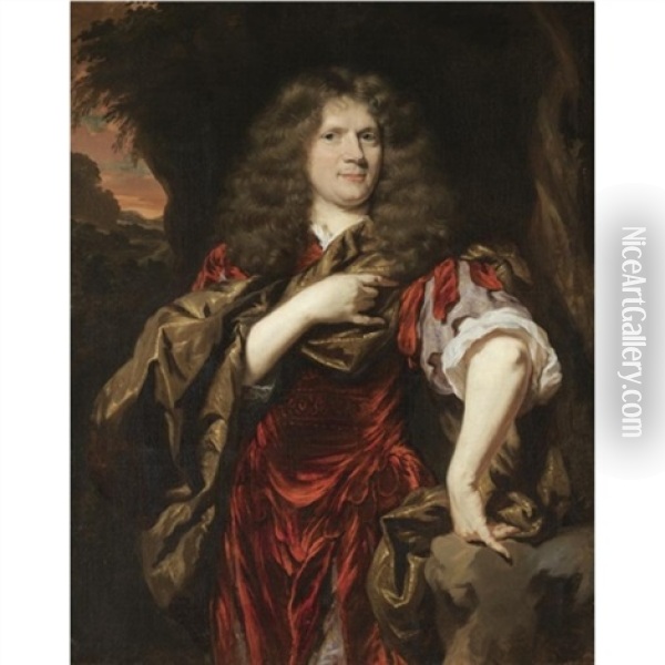 Portrait Of Laurence Hyde, 1st Earl Of Rochester (1641-1711) Oil Painting - Nicolaes Maes