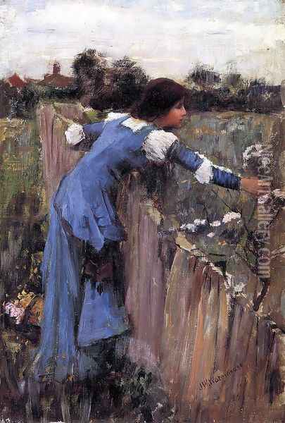 The Flower Picker study 1900 Oil Painting - John William Waterhouse