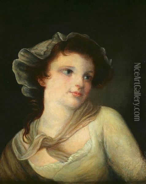 Portrait Of A Woman Oil Painting - Jean Baptiste Greuze