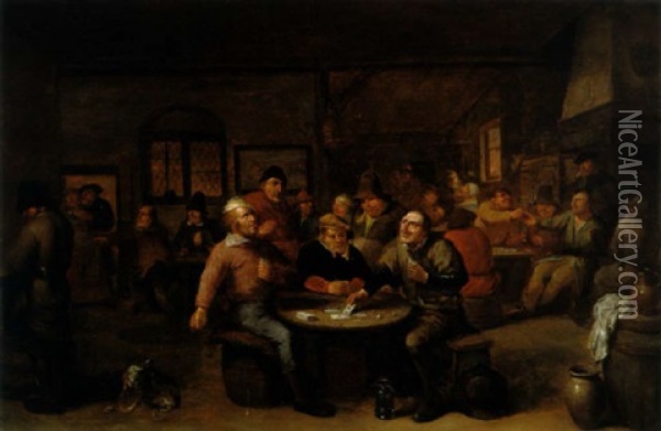 Bauern Im Wirtshaus Oil Painting - Egbert van Heemskerck the Elder