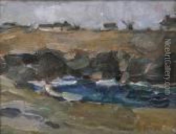Peisaj Din Normandia Oil Painting - Elena Popea