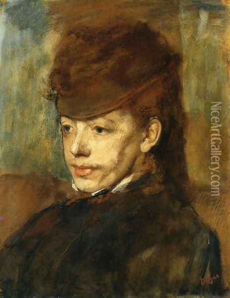 Mademoiselle Malo I Oil Painting - Edgar Degas