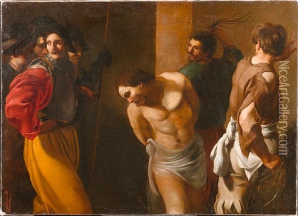 Geisselung Christi Oil Painting - Bartolomeo Manfredi