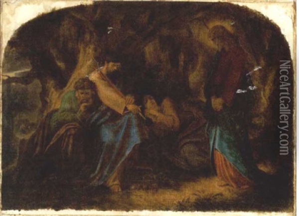 The Garden Of Gethsemane Oil Painting - Sir Joseph Noel Paton