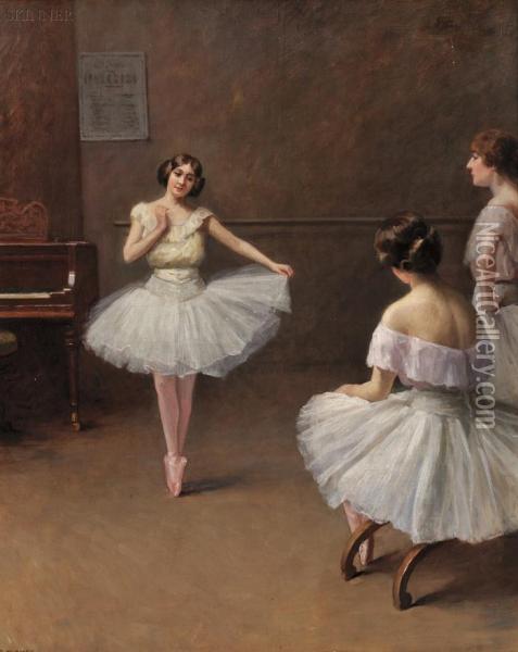 Ballerinas Oil Painting - Fanny-Laurent Fleury