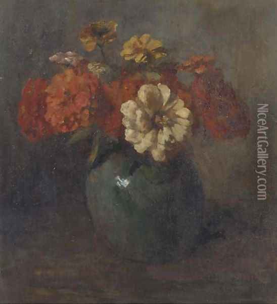 A colourful bouquet Oil Painting - Jacob Simon Hendrik Kever