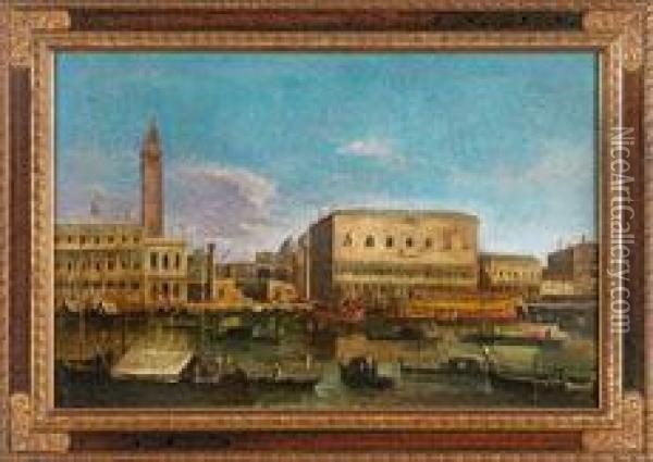 Ansicht Von Venedig Oil Painting - Francesco Guardi