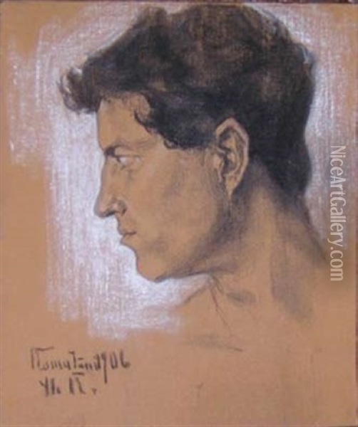Portrait De Paolo Troubetzkoy Oil Painting - Ilya Repin
