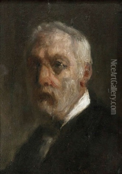 Self Portrait Oil Painting - Jozef Israels