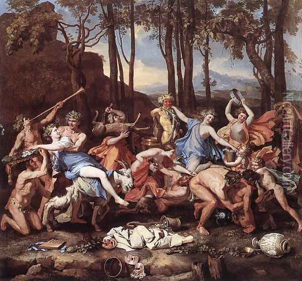Adoration of the Golden Calf 2 Oil Painting - Nicolas Poussin