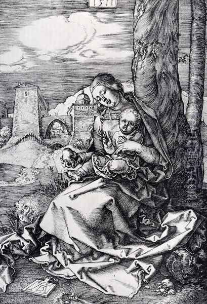 Madonna With The Pear Oil Painting - Albrecht Durer