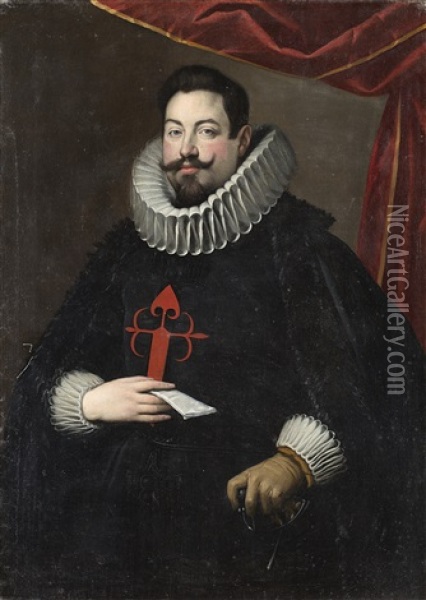 Portrait Of Man With Ruff Oil Painting - Frans Pourbus the younger