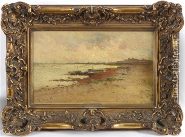 Le Port De Villerville (calvados) Oil Painting - Alfred Casile